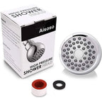 High Pressure Showerhead 3" Anti-Clog Anti-Leak Fixed with Adjustable Swivel Ball Joint Made of Brass