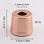 5-blade luxury razor in rose gold, silver, black & grey