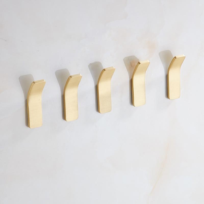 Golden Wall Hooks – Luxurious Brass Coat Hooks for Hallway and Bedroom