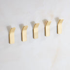 Gold Brass Wall Hooks for Coats and Bags