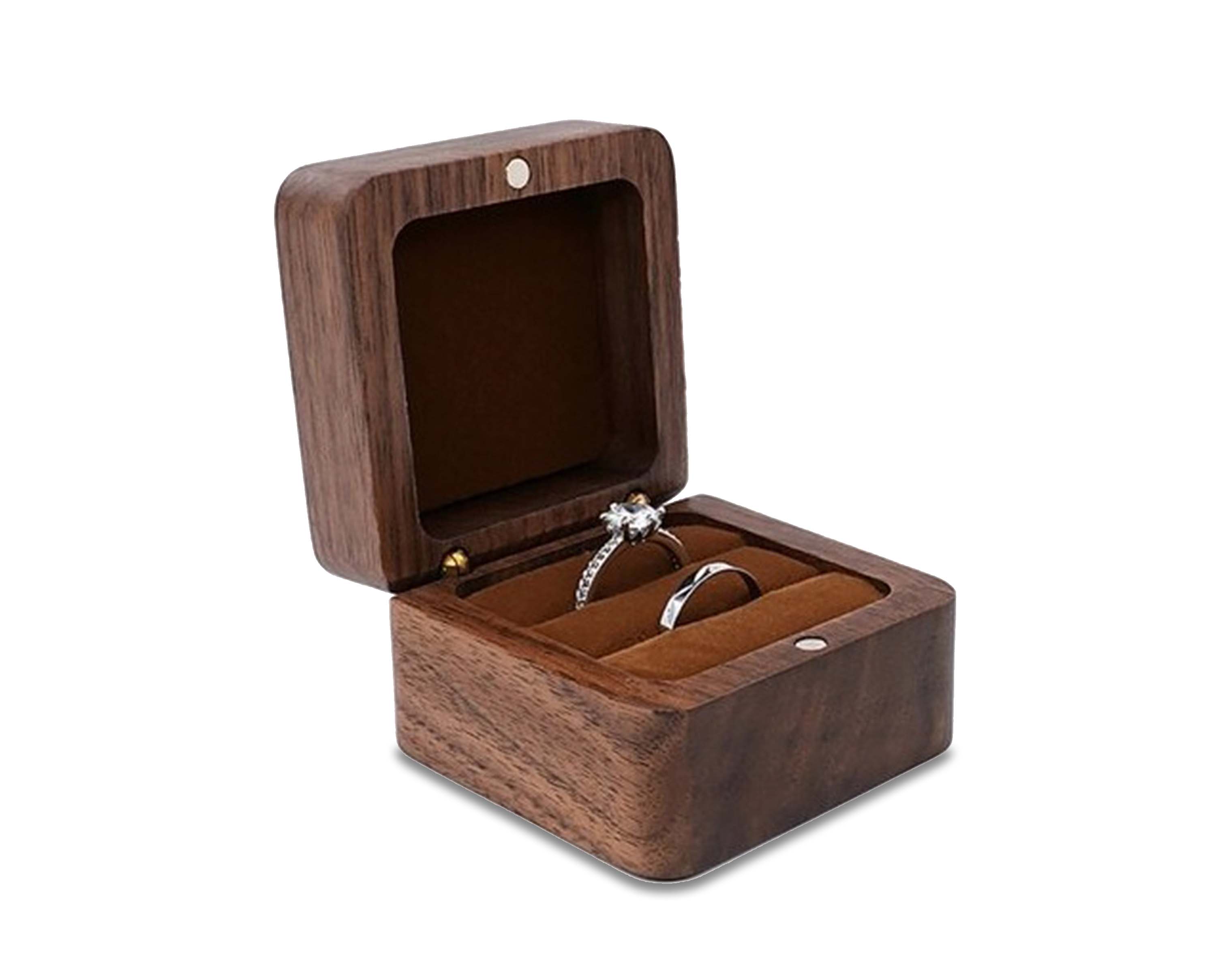 Wooden boxes | Wooden jewelry box, wedding ring box, earring rings