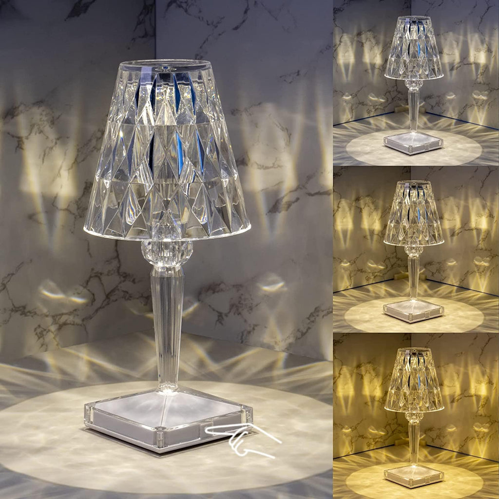 CrystaLamp - LED Table Lamp made of Diamond Crystal