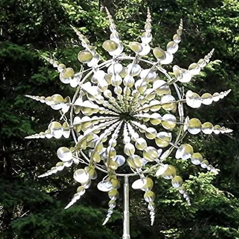 Unique and magical windmill made of metal | Magical kinetic metal sculpture
