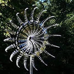 Unique and magical windmill made of metal | Magical kinetic metal sculpture