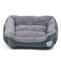 Luxurious cotton dog bed for stress-free sleep