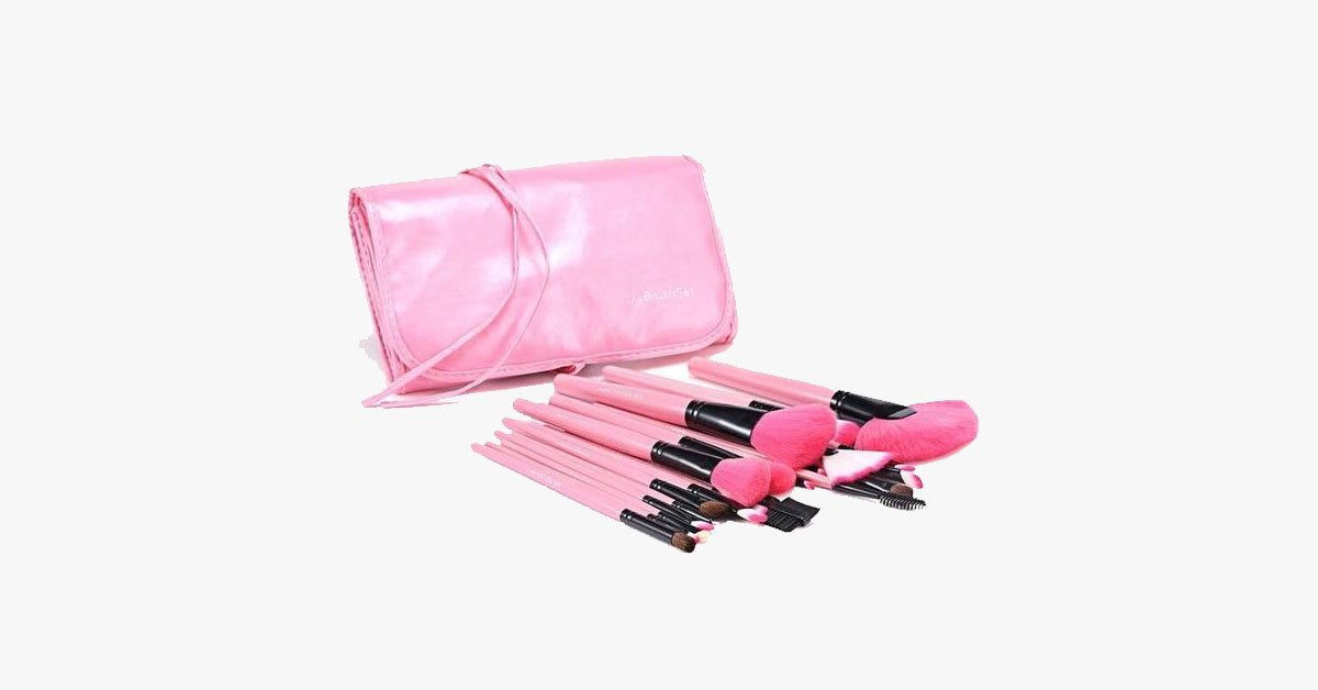 24-piece Pink Glory Brush Set