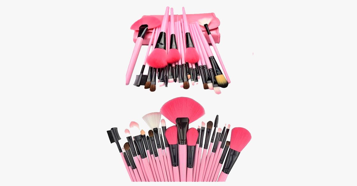 24-piece Pink Glory Brush Set