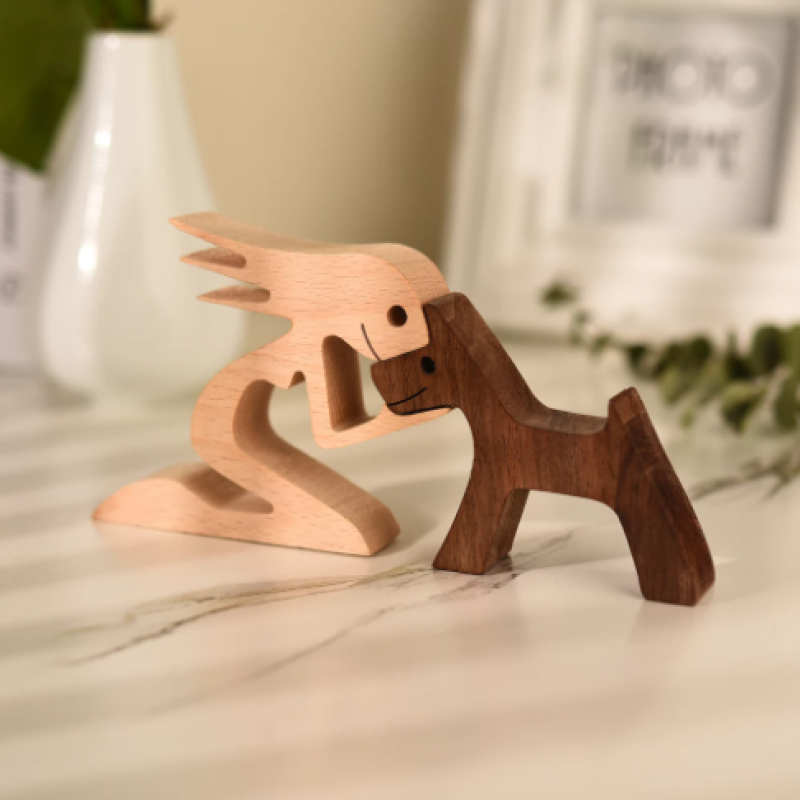 Hugo Wooden Sculpture | Unique handmade figurine
