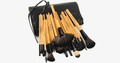 24-piece Premium Wood Brush Set with Free Case