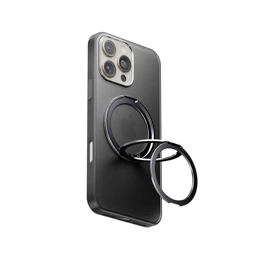 LuxuraGrip Tri-Fold MagSafe Stand | Elegant 3-in-1 phone ring, stand, and grip for ultimate convenience