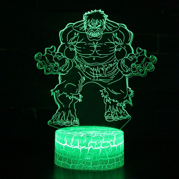 3D Lamp Marvel Hulk