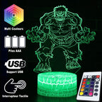 3D Lamp Marvel Hulk