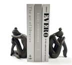 Human-shaped resin bookends set