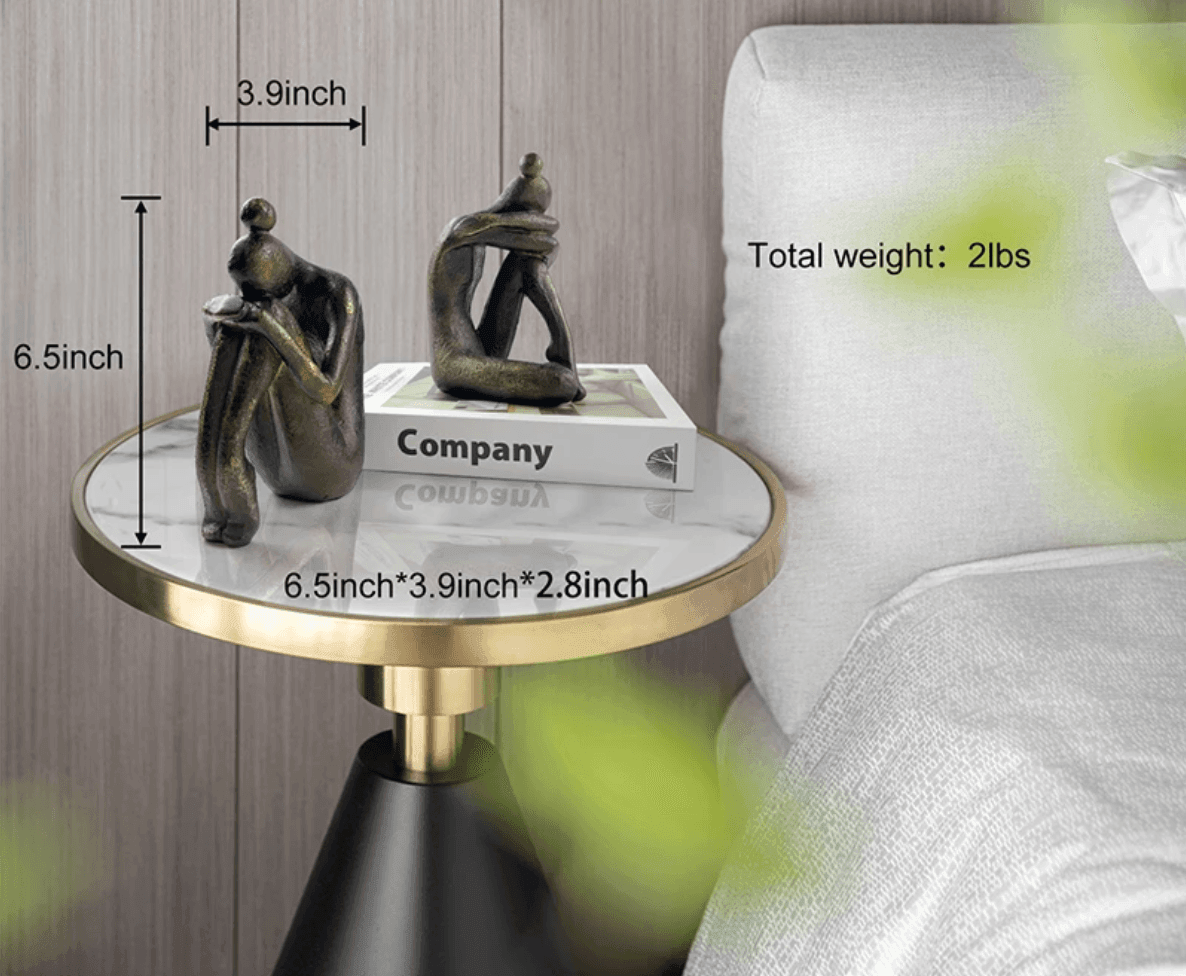Human-shaped resin bookends set
