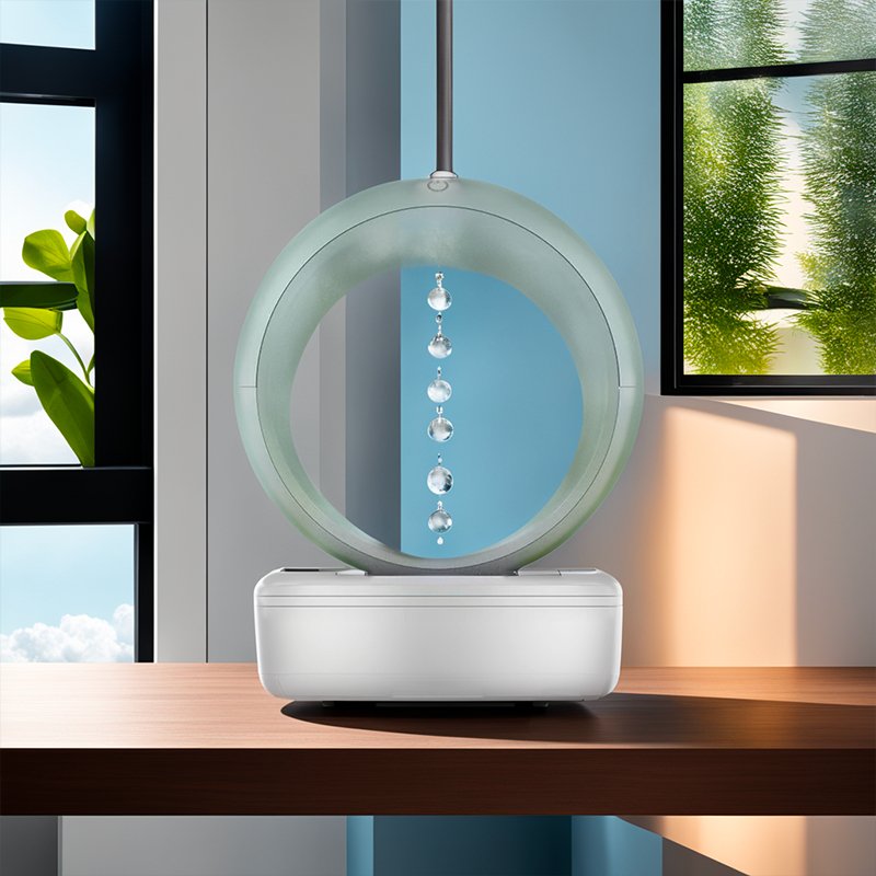 Humidifier with Optical Illusion - GravityFlow