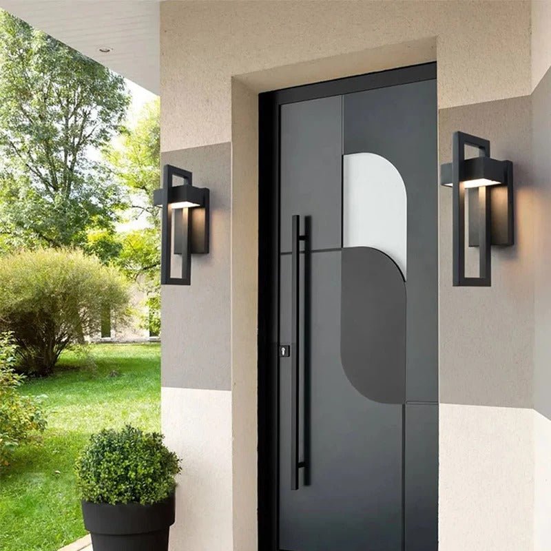 Wall Lamp Outdoor Stainless Steel Black