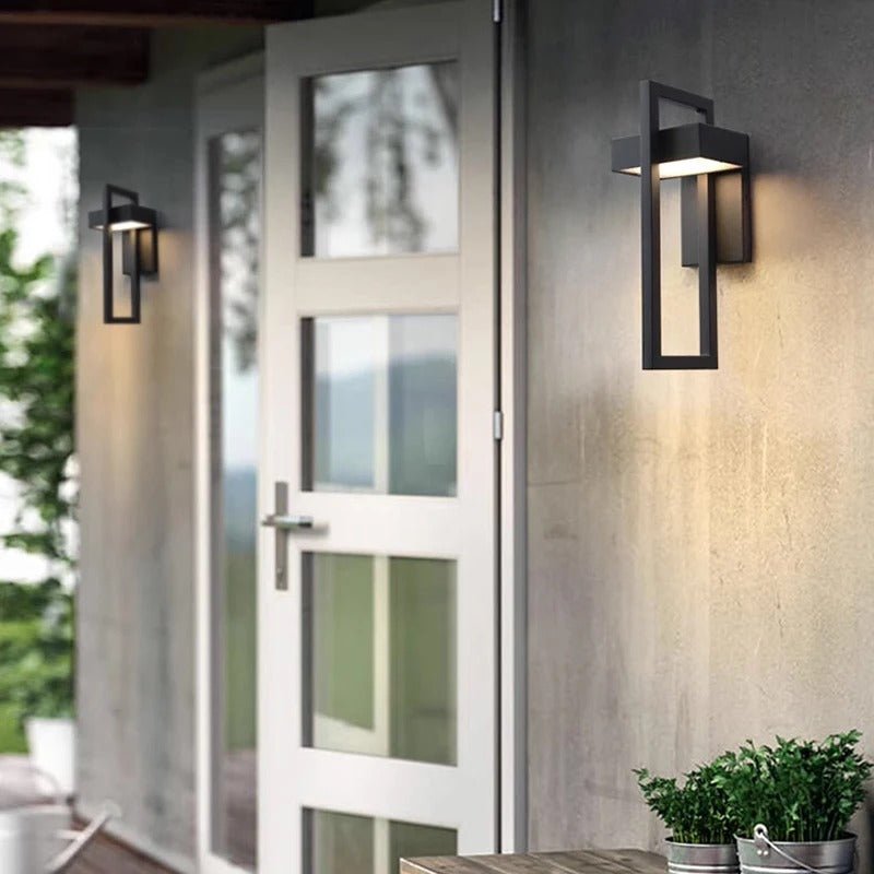 Wall Lamp Outdoor Stainless Steel Black