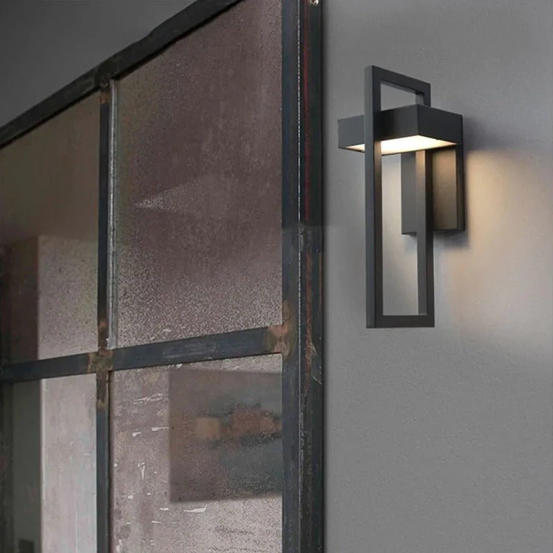 Wall Lamp Outdoor Stainless Steel Black