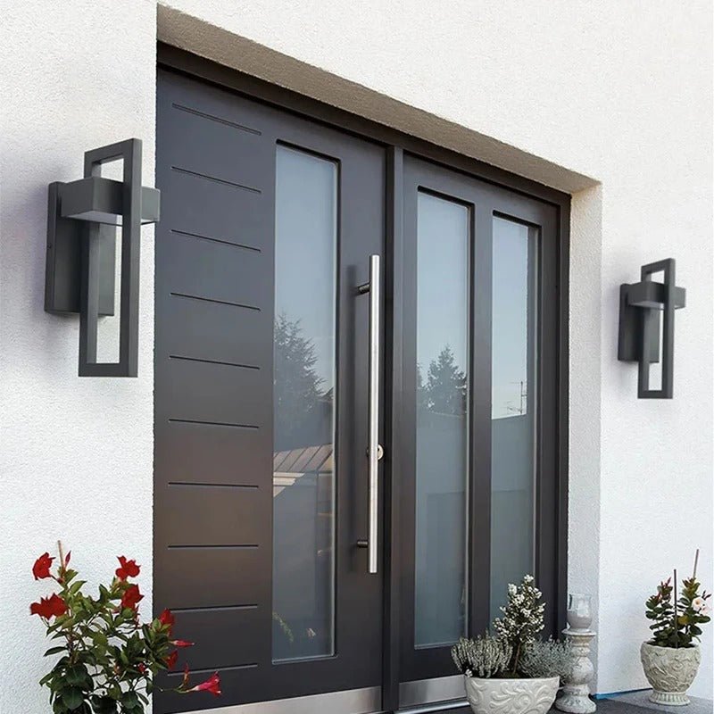Wall Lamp Outdoor Stainless Steel Black