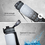 HydraHero Water Bottle with Timeline - Stay Fresh, Stay Hydrated!