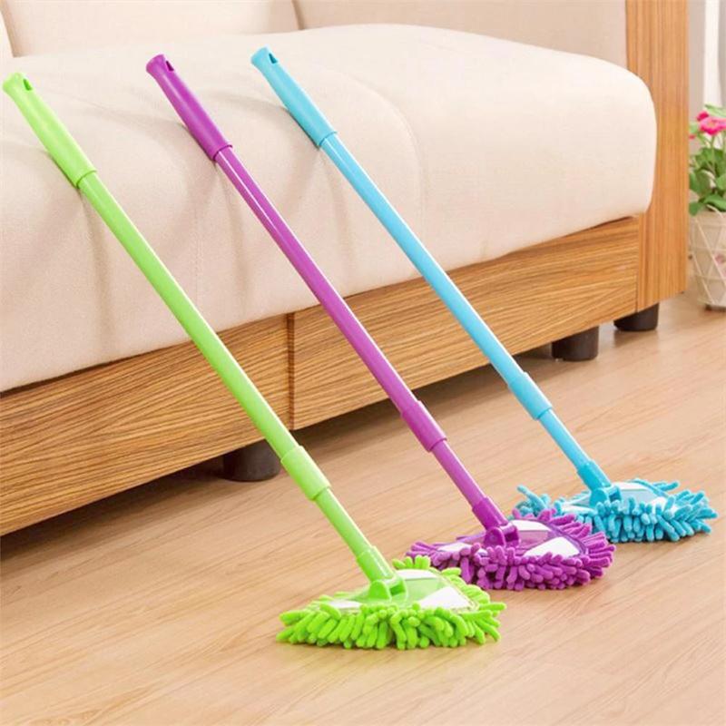 Rotatable Adjustable Triangle Cleaning Mop with 180-Degree Rotation