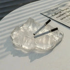 Ashtray decoration made of mountain glass in ice style