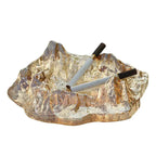 Ashtray decoration made of mountain glass in ice style