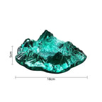 Ashtray decoration made of mountain glass in ice style