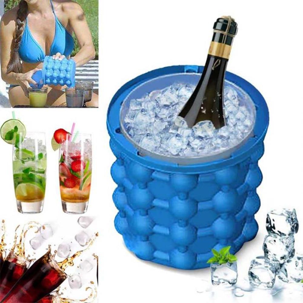 IceCube Maker – Space-Saving 2-in-1 Ice Cube Tray & Drink Cooler