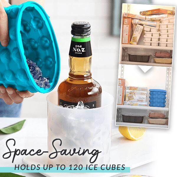 IceCube Maker – Space-Saving 2-in-1 Ice Cube Tray & Drink Cooler