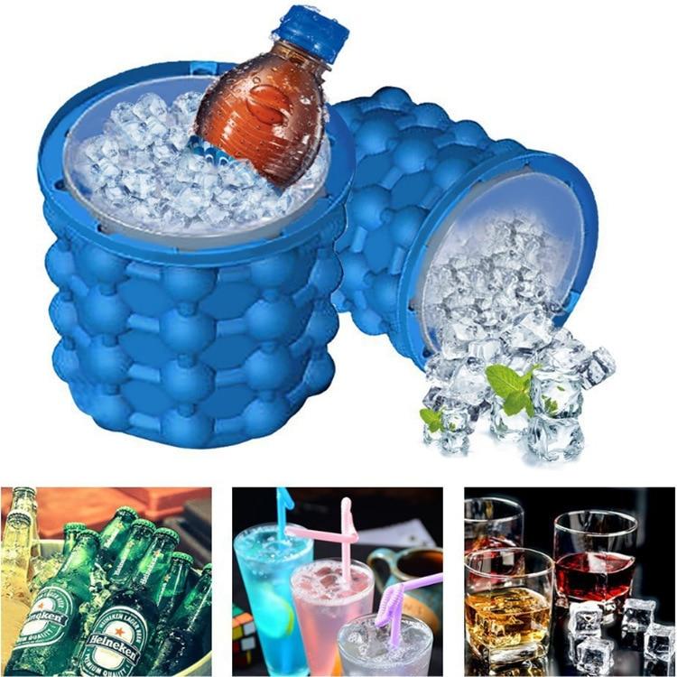 IceCube Maker – Space-Saving 2-in-1 Ice Cube Tray & Drink Cooler