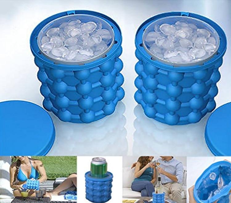IceCube Maker – Space-Saving 2-in-1 Ice Cube Tray & Drink Cooler