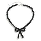 Iconic Dainty Pearl Bow Necklace