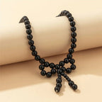 Iconic Dainty Pearl Bow Necklace