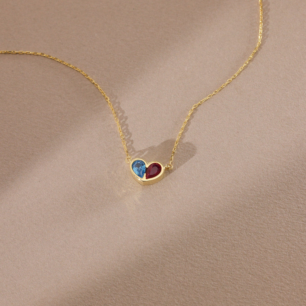 Forever Linked Birthstone Heart Necklace & Bracelet