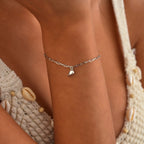 Magnetic Heart Paperclip Chain Love Bracelet Set