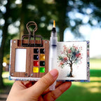 Mobile Watercolor Paint Box Set with 24 Colors