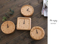 Beech Wood Alarm Clock Small, No Screen Minimalist Desk Clock, Nightstand Clock, Gift for Him