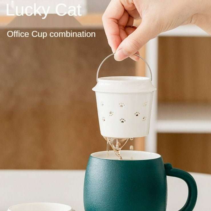 Cat Mug with Lid