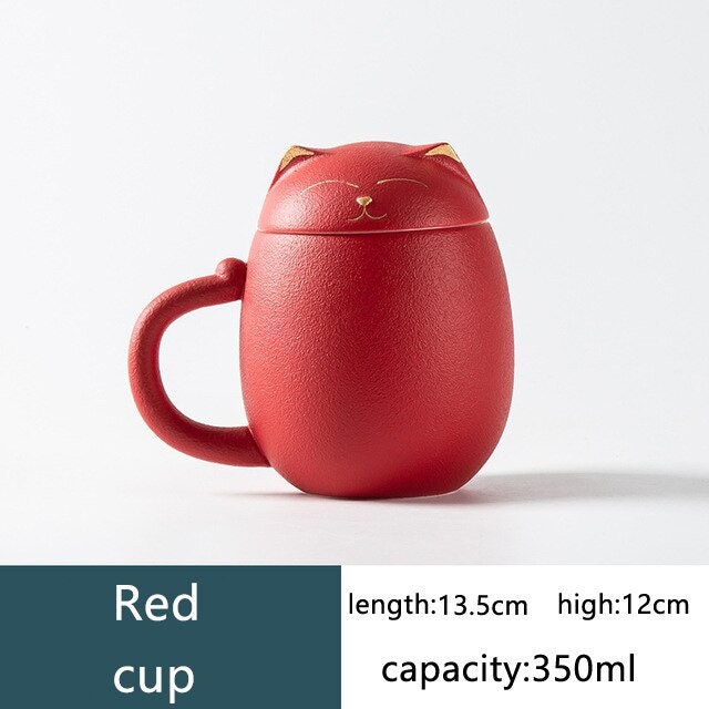 Cat Mug with Lid