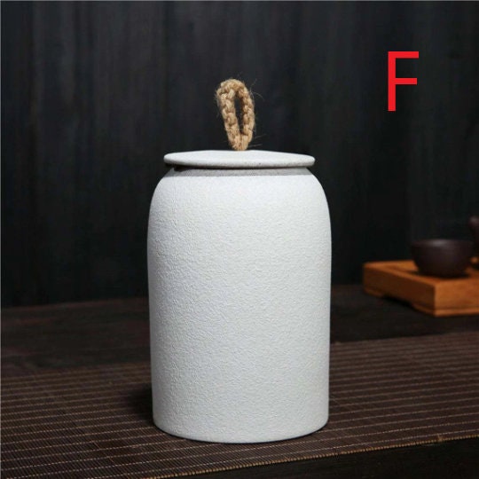Kitchen Vintage Storage Jar for Cookies and Sugar | Airtight Ceramic Pot Gong Fu