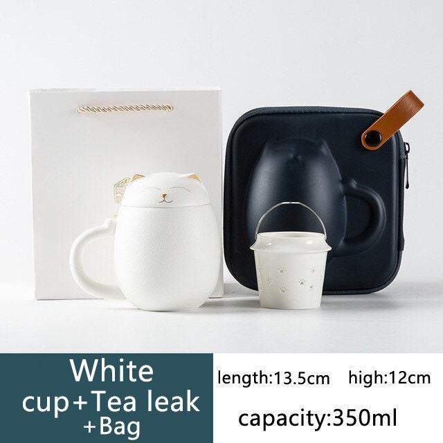 Cat Mug with Lid