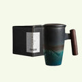 Large Cup, Ceramic Tea Cup with Lid. Large Tea Cup with Lid