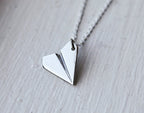 Paper Airplane Necklace