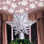 Christmas Decorations LED Snowflake Tree Topper