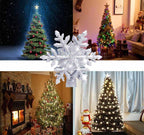 Christmas Decorations LED Snowflake Tree Topper