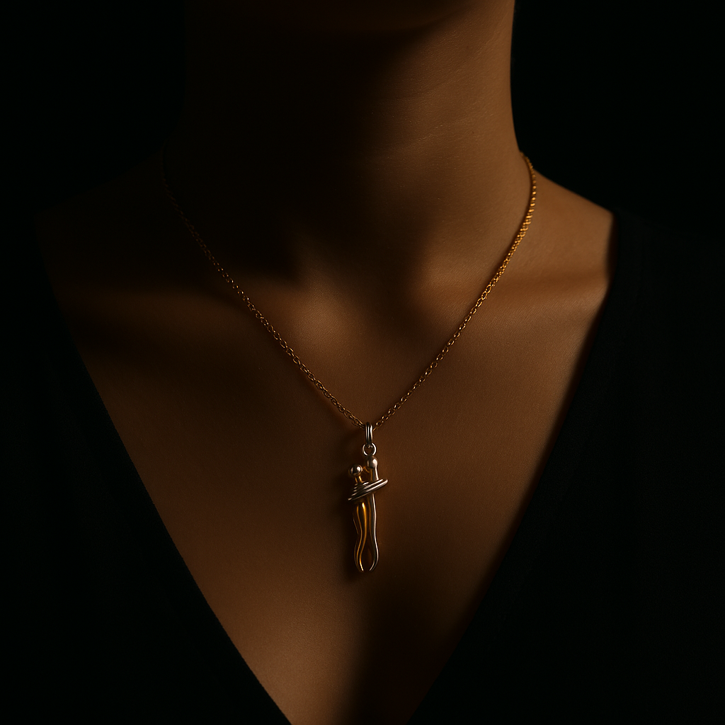 Love Forever Hug Cute Couple Necklace