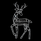 Christmas Decorations Reindeer Sleigh Light Display