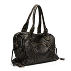 Luxury Black Leather Handbag