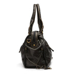 Luxury Black Leather Handbag